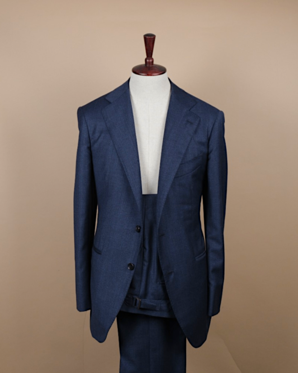 Navy Glen Check Flannel Suit