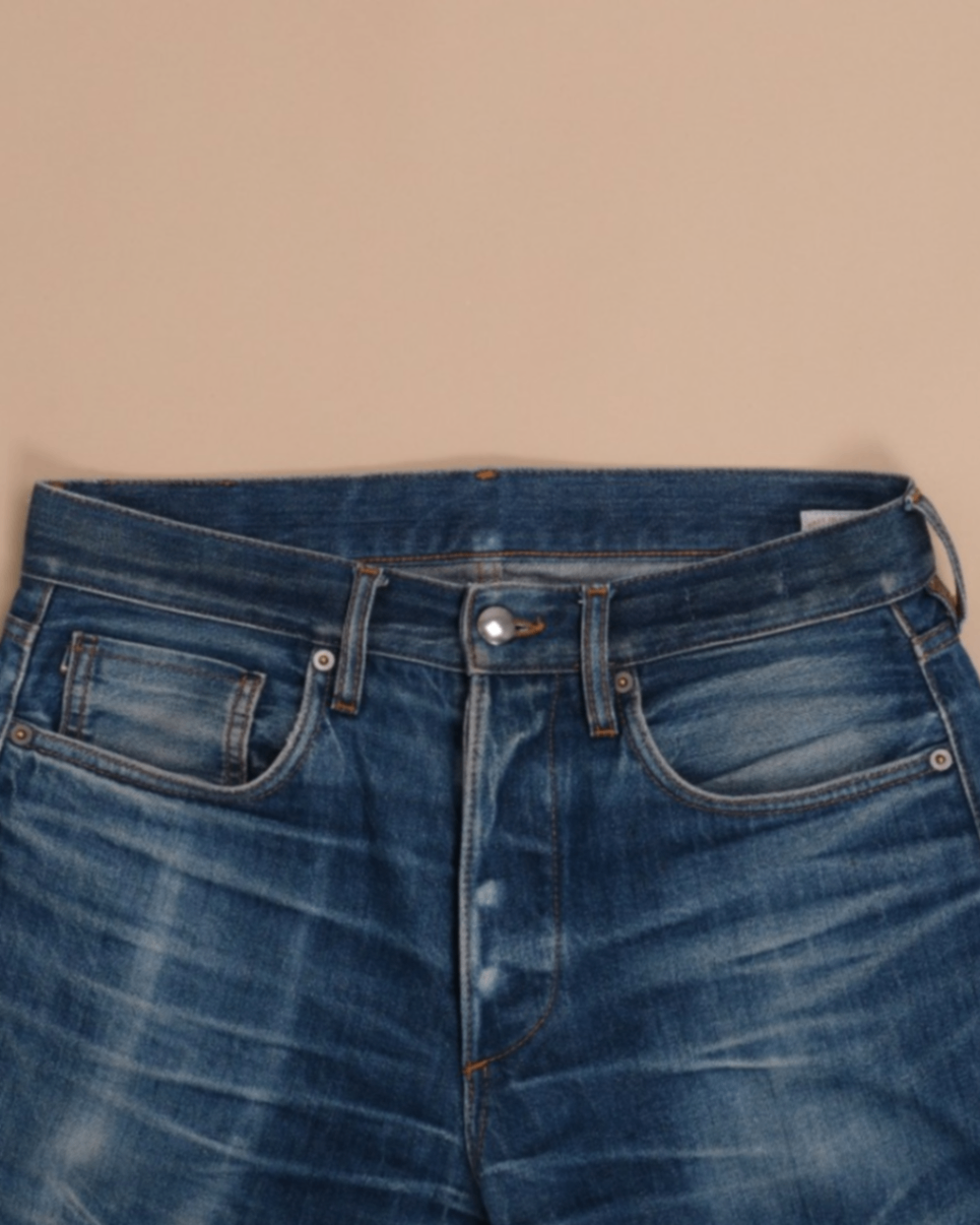 Blue Candiani Selvedge High-Rise Denim