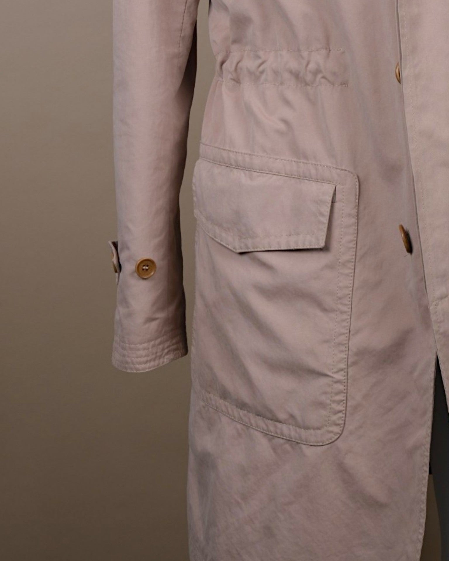 Beige Raglan Coat