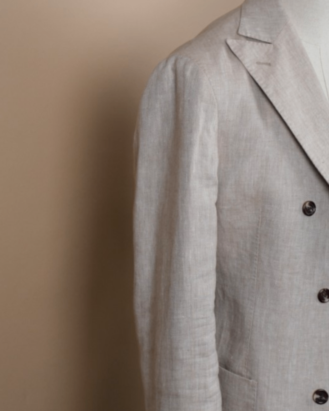 Beige DB. Linen Suit