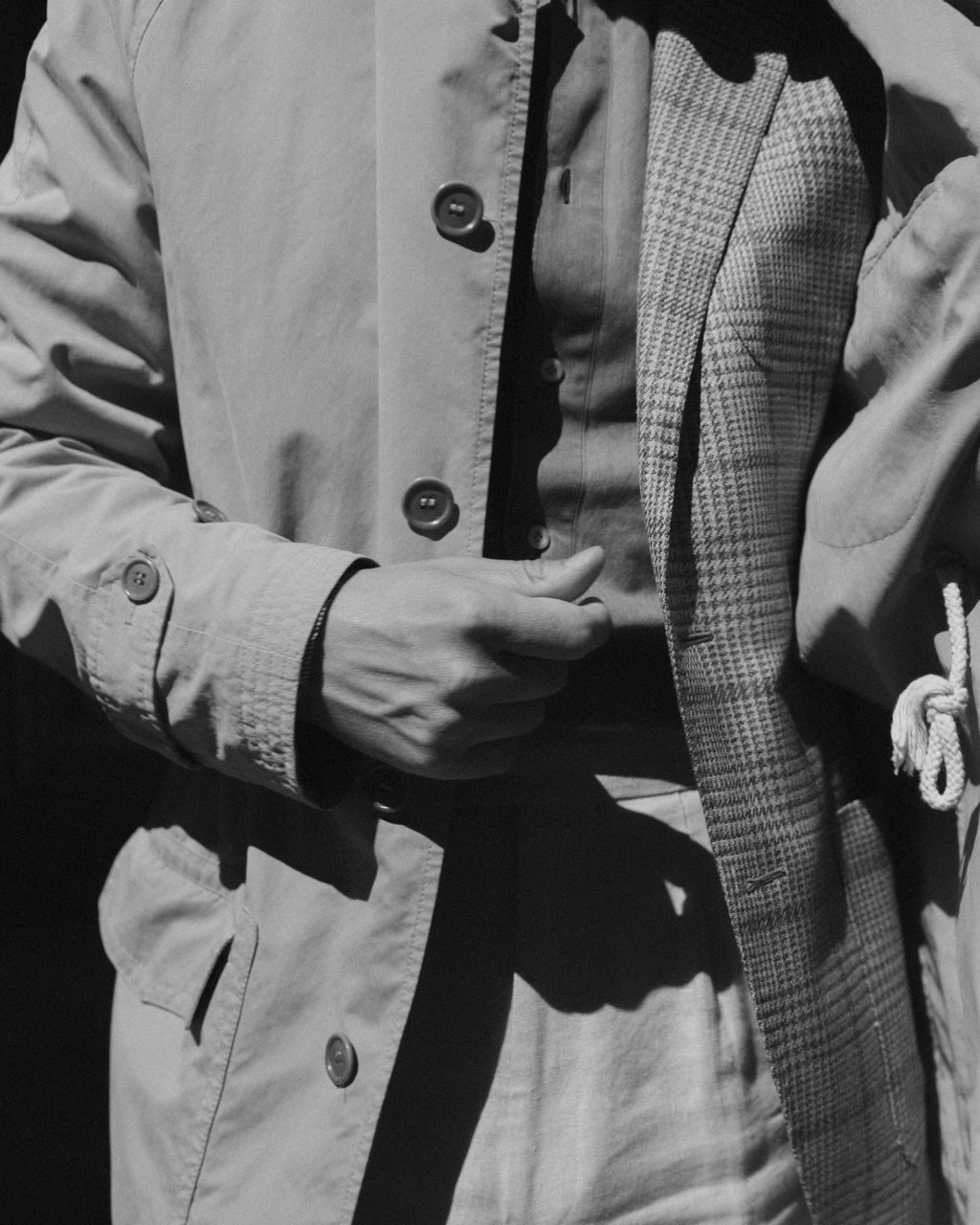 Beige Raglan Coat