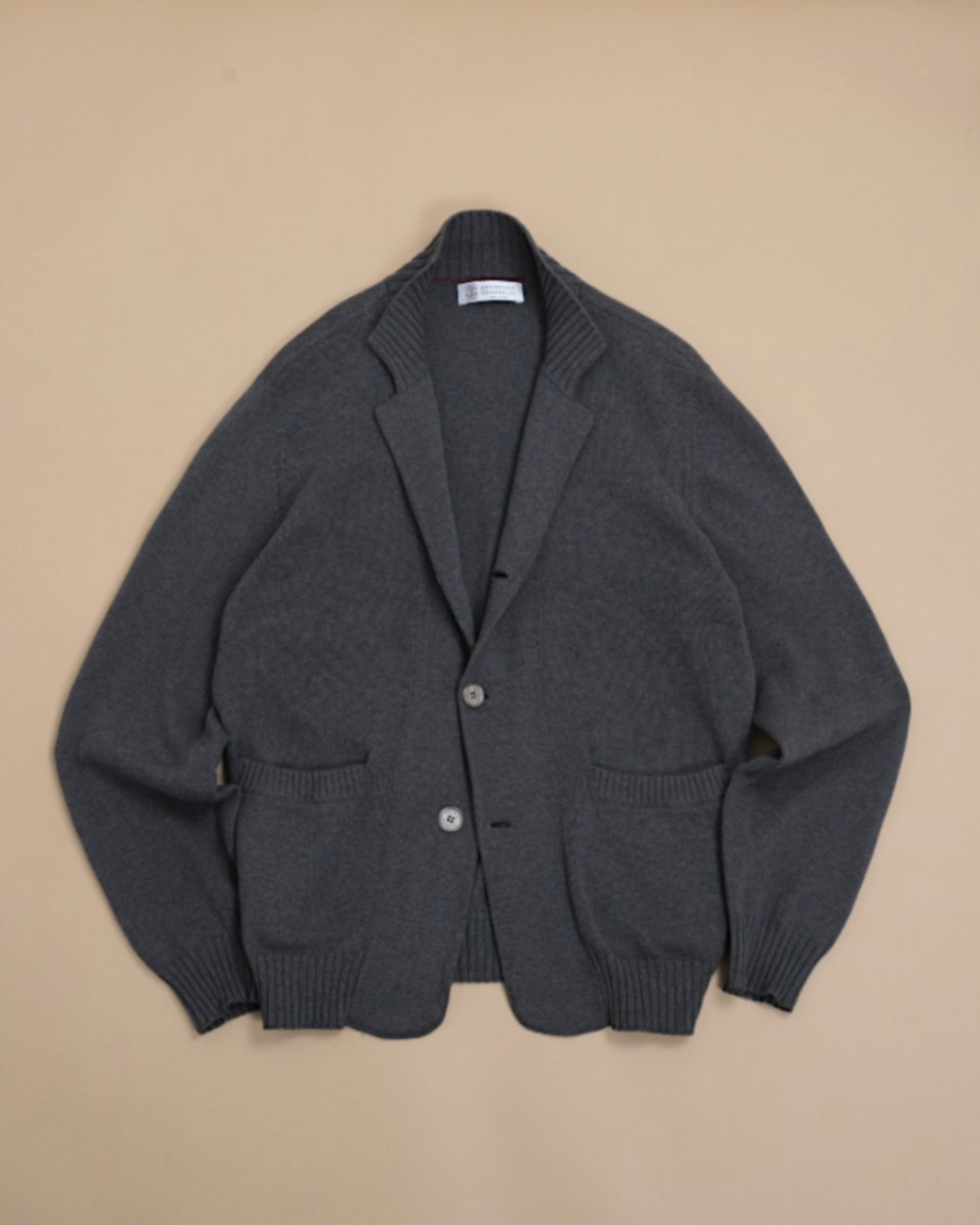 Dark Grey Cotton Cardigan
