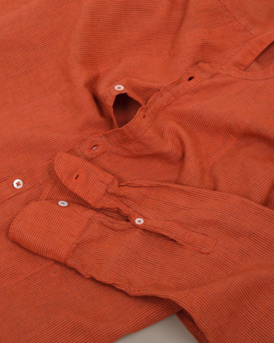 Burnt Orange Band Collar Popover