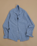 White/Blue Butcher´s Stripe Linen Shirt