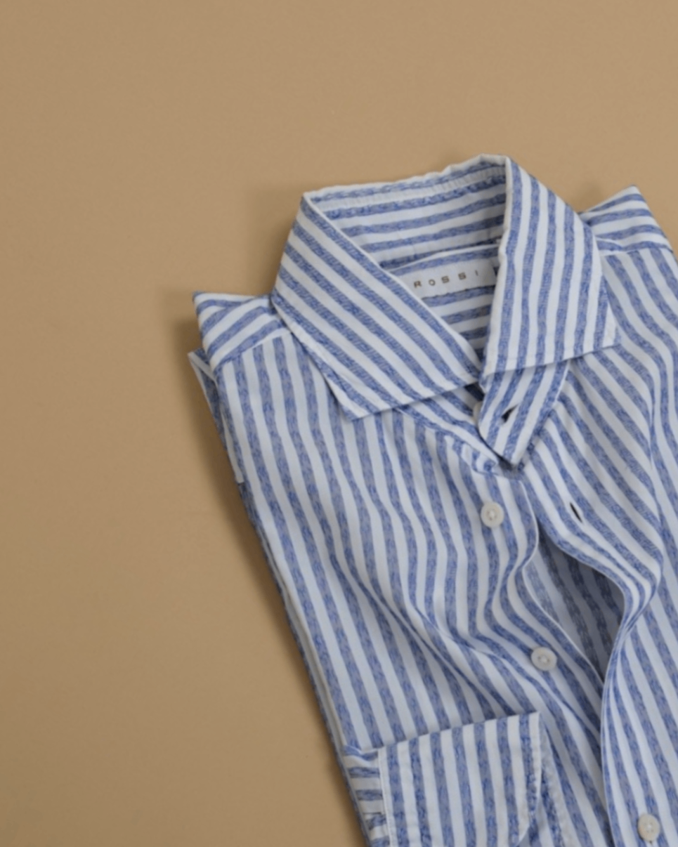 Blue/White Bengal Striped Shirt
