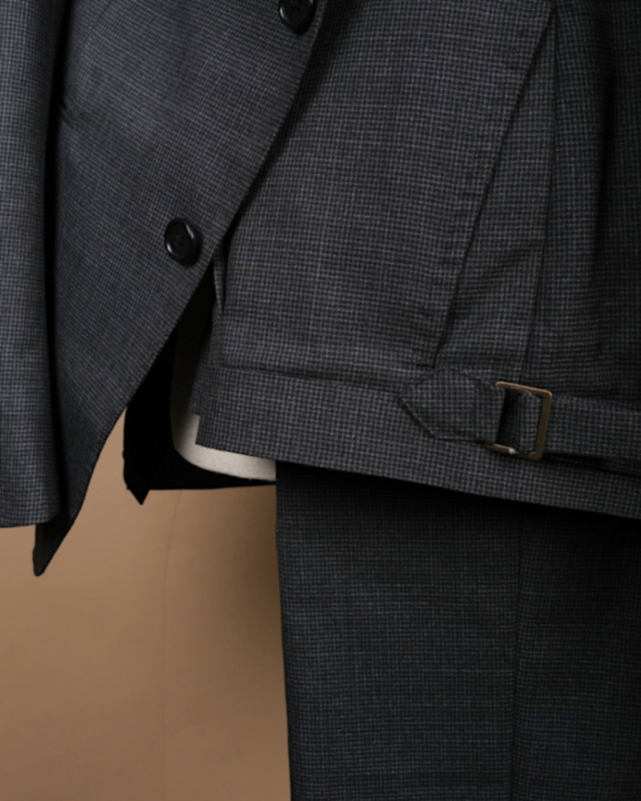 Charcoal Puppytooth Suit