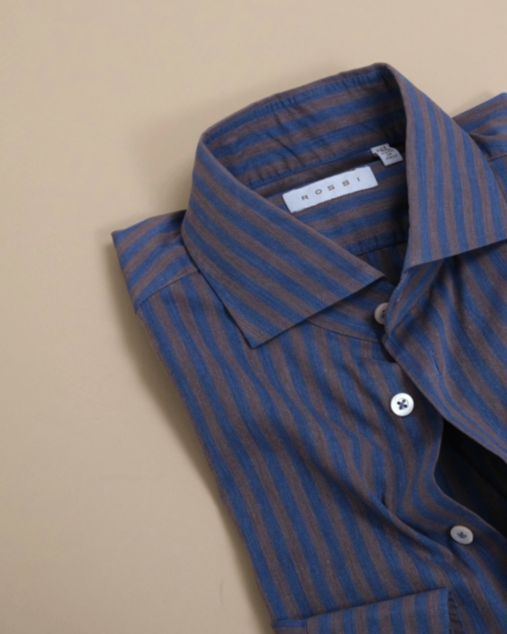 Blue/Brown Bengal Striped Shirt