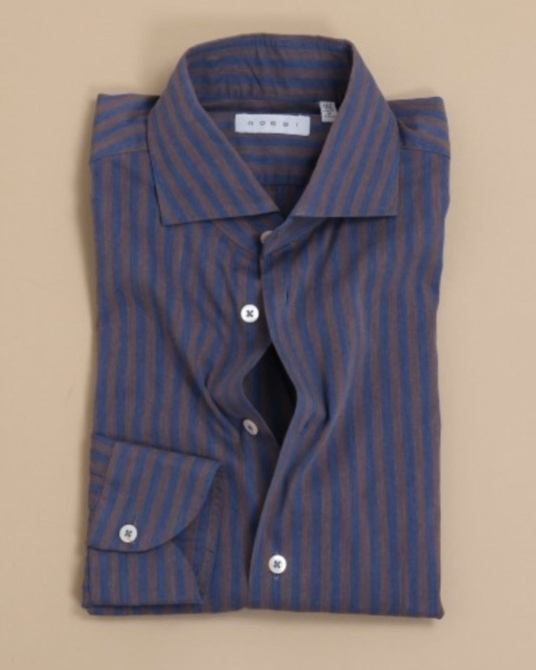Blue/Brown Bengal Striped Shirt