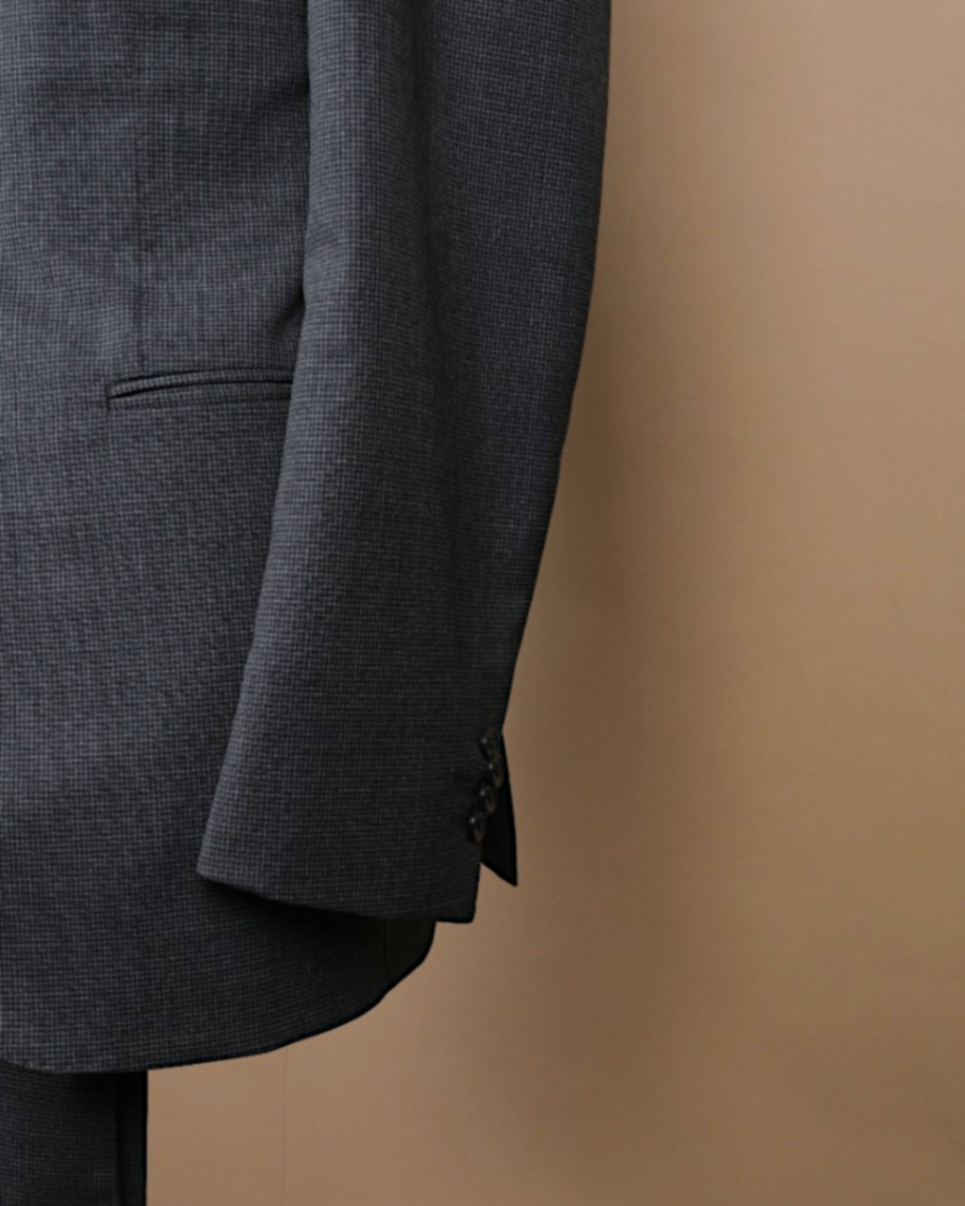 Charcoal Puppytooth Suit