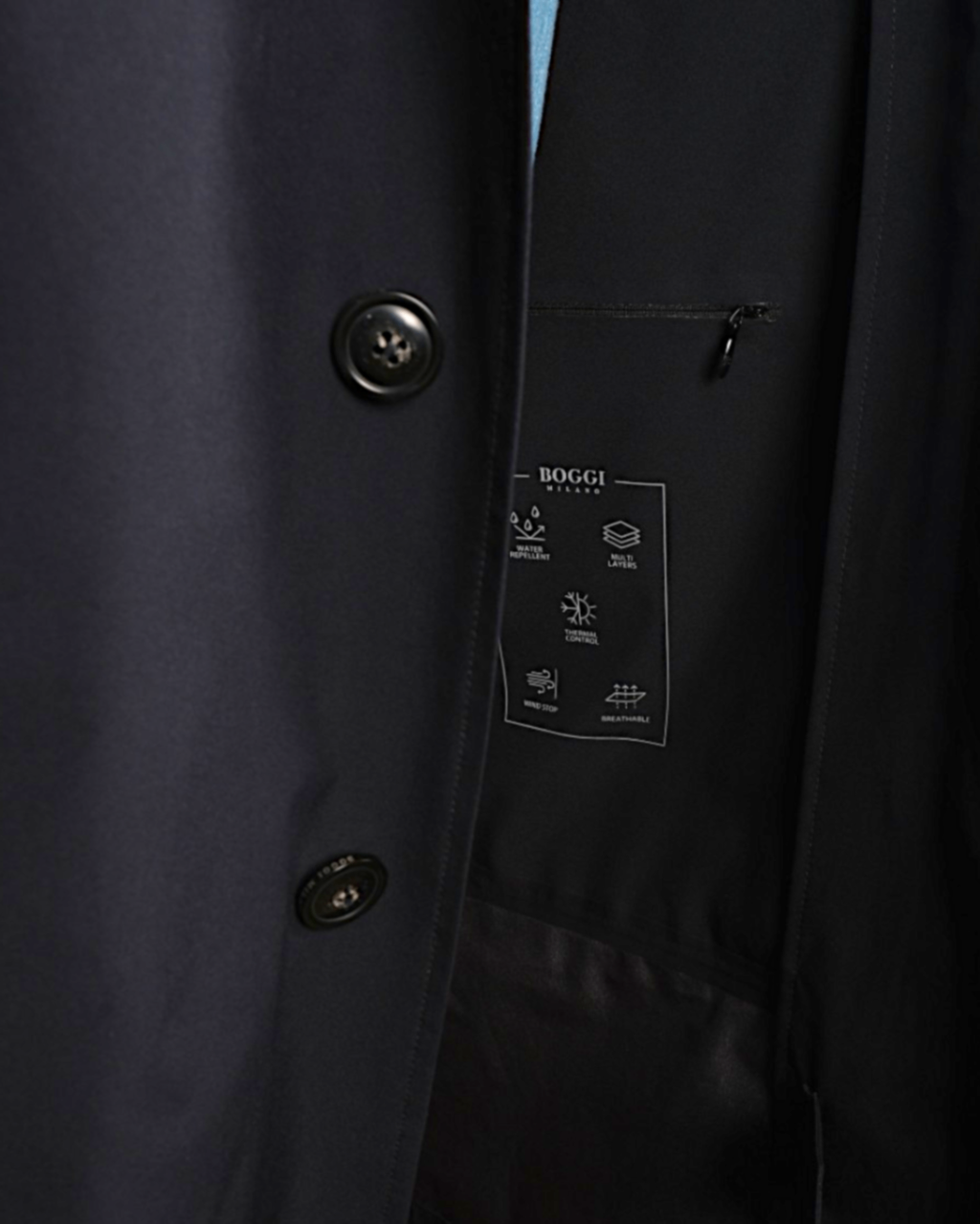 Navy Light Weight Rain Coat