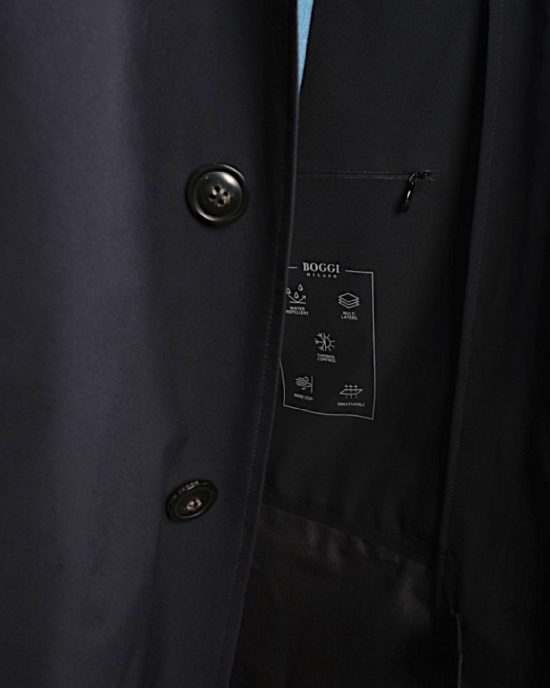Navy Light Weight Rain Coat