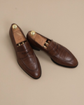 Brown Leather Penny Loafers