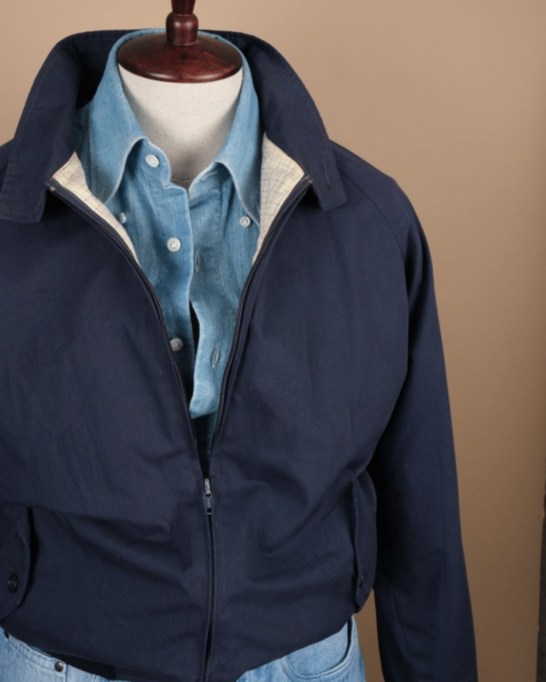 Navy Harrington Jacket