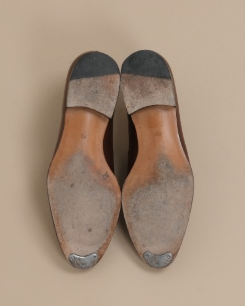 Brown Leather Penny Loafers
