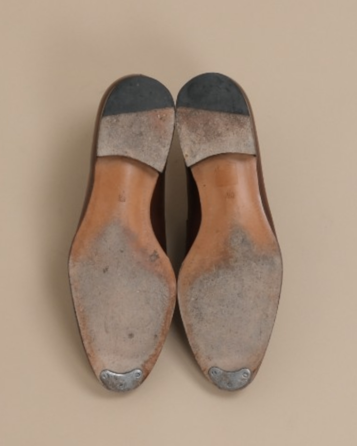 Brown Leather Penny Loafers