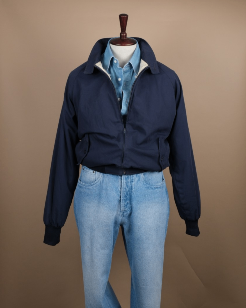 Navy Harrington Jacket
