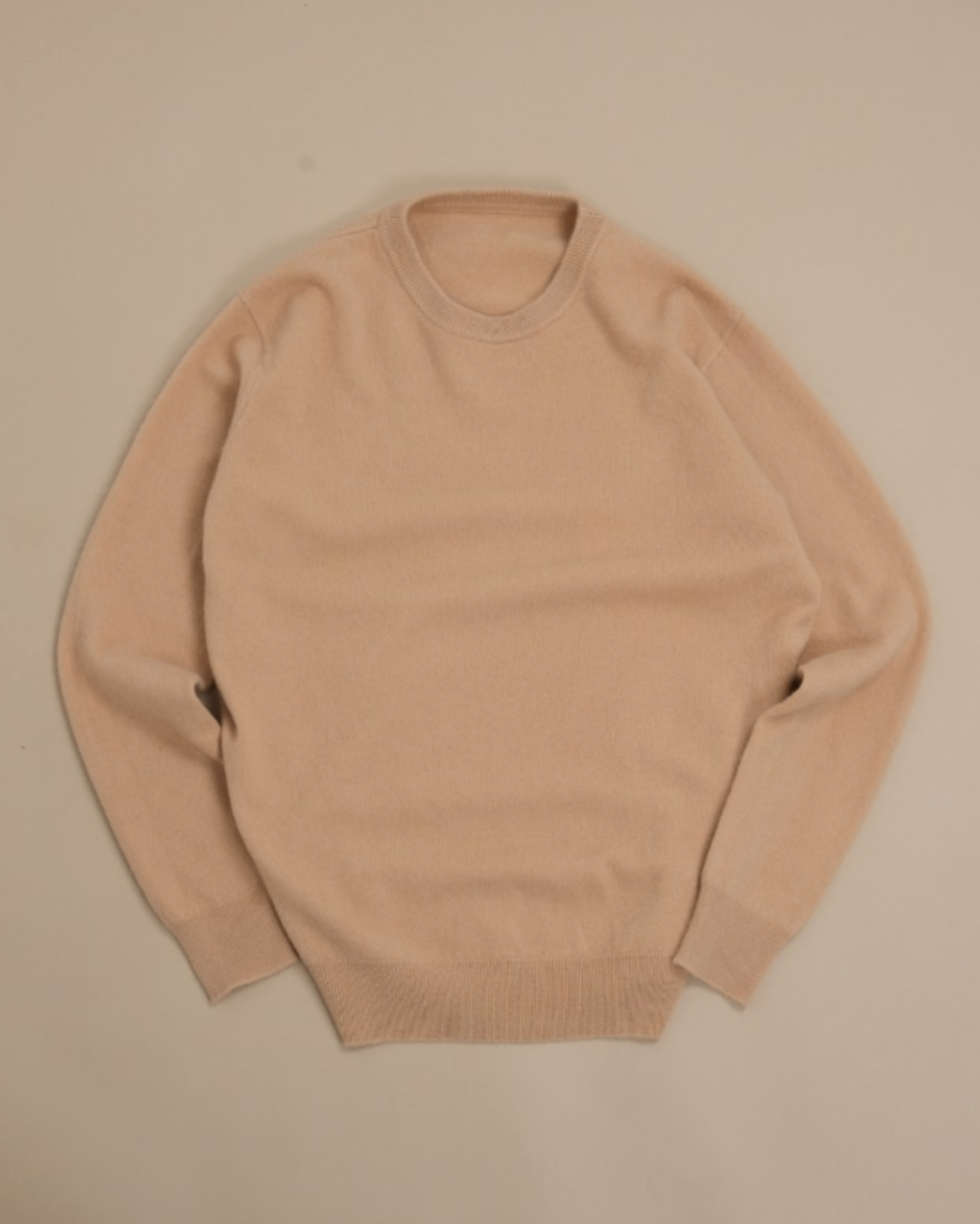 Pale Peach Cashmere Crewneck