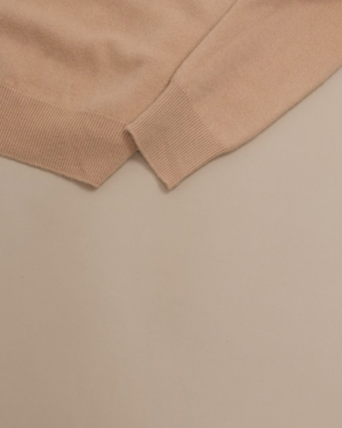 Pale Peach Cashmere Crewneck