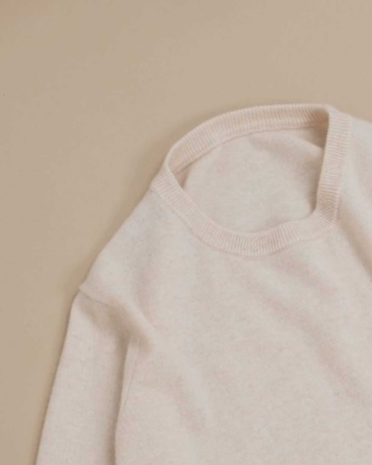 Ecru Cashmere Crewneck