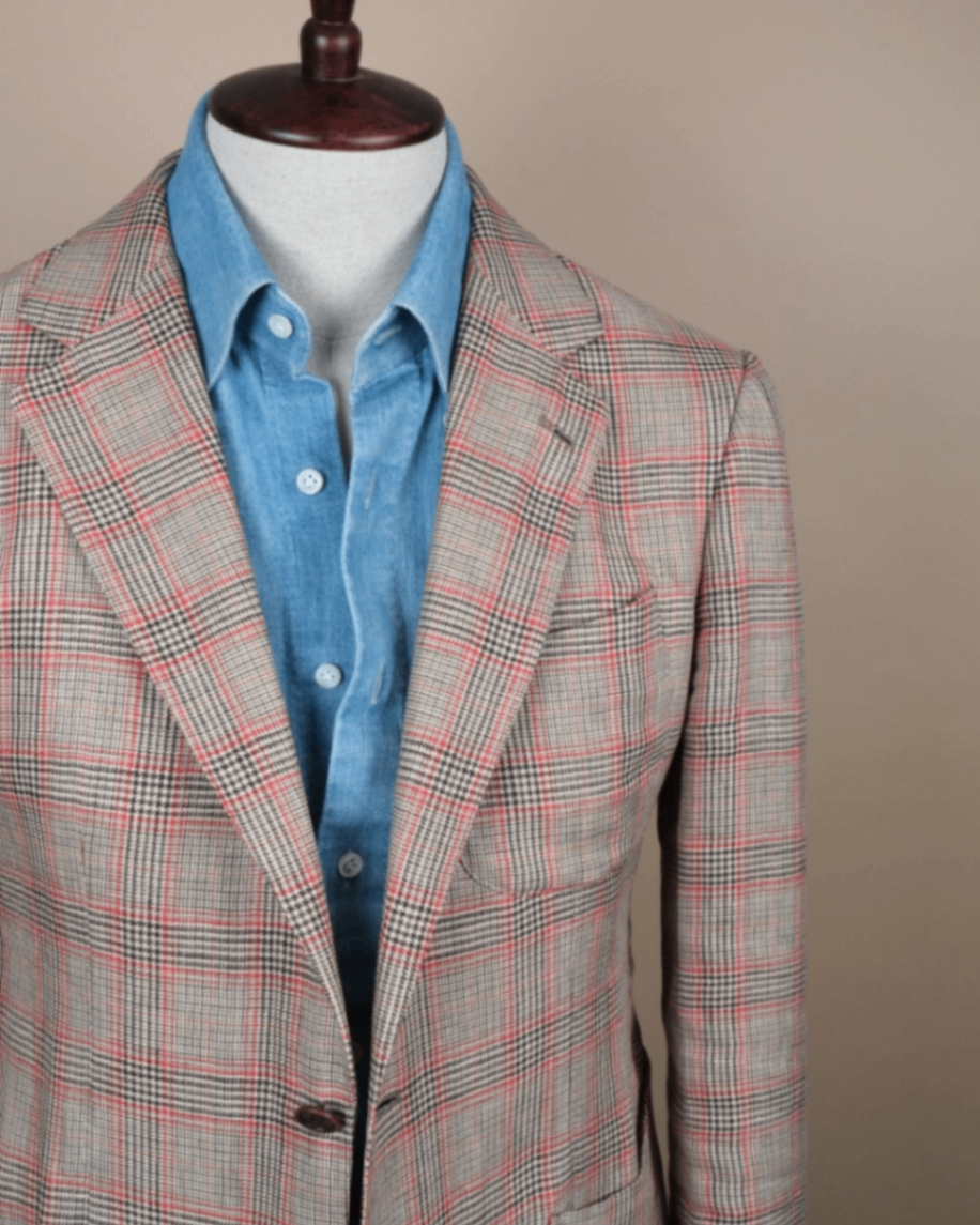 Prince of Wales Solbiati Linen Sports Jacket