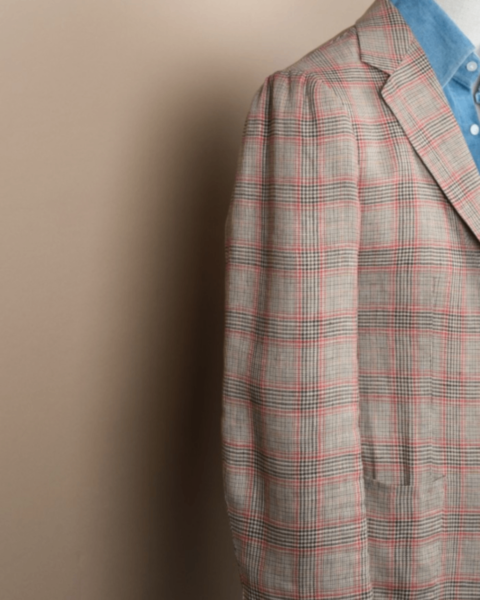 Prince of Wales Solbiati Linen Sports Jacket