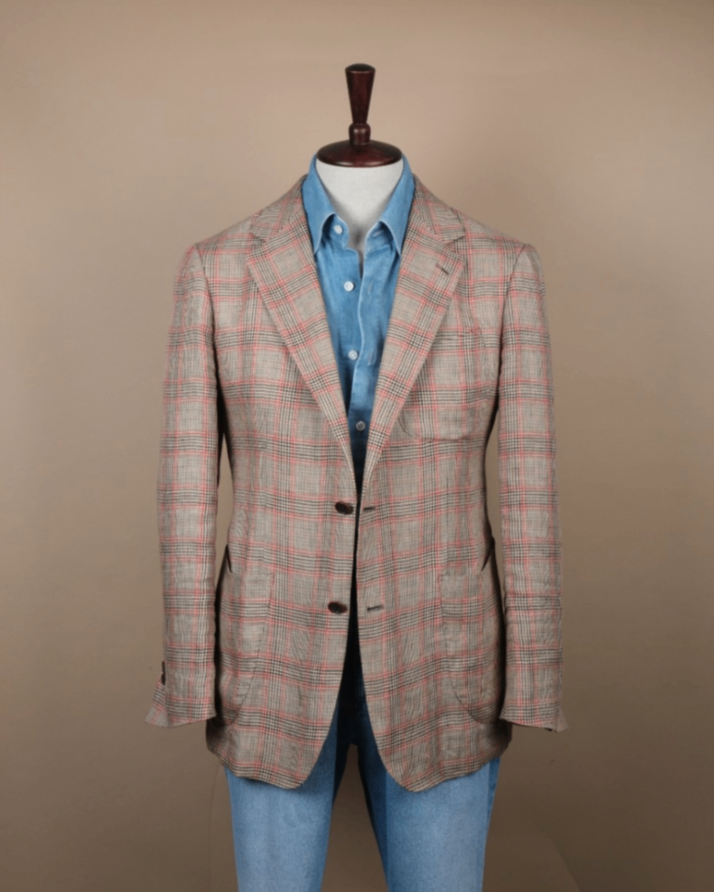 Prince of Wales Solbiati Linen Sports Jacket