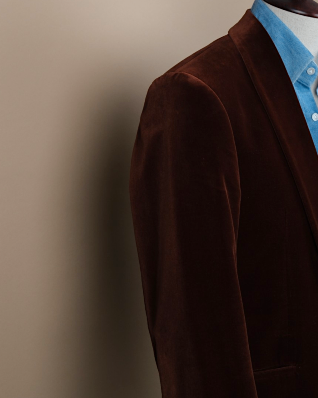 Reddish Brown Shawl Velvet Tuxedo