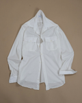 Off-White Summer Flannel Patch Pocket Shirt