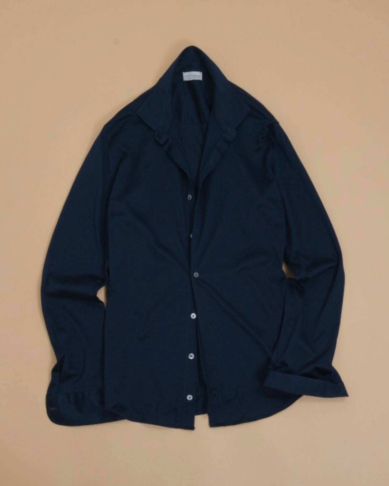 Navy Filo di Scozia Shirt