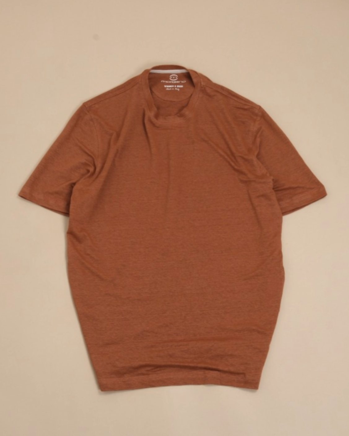 Warm Tobacco Linen T-Shirt