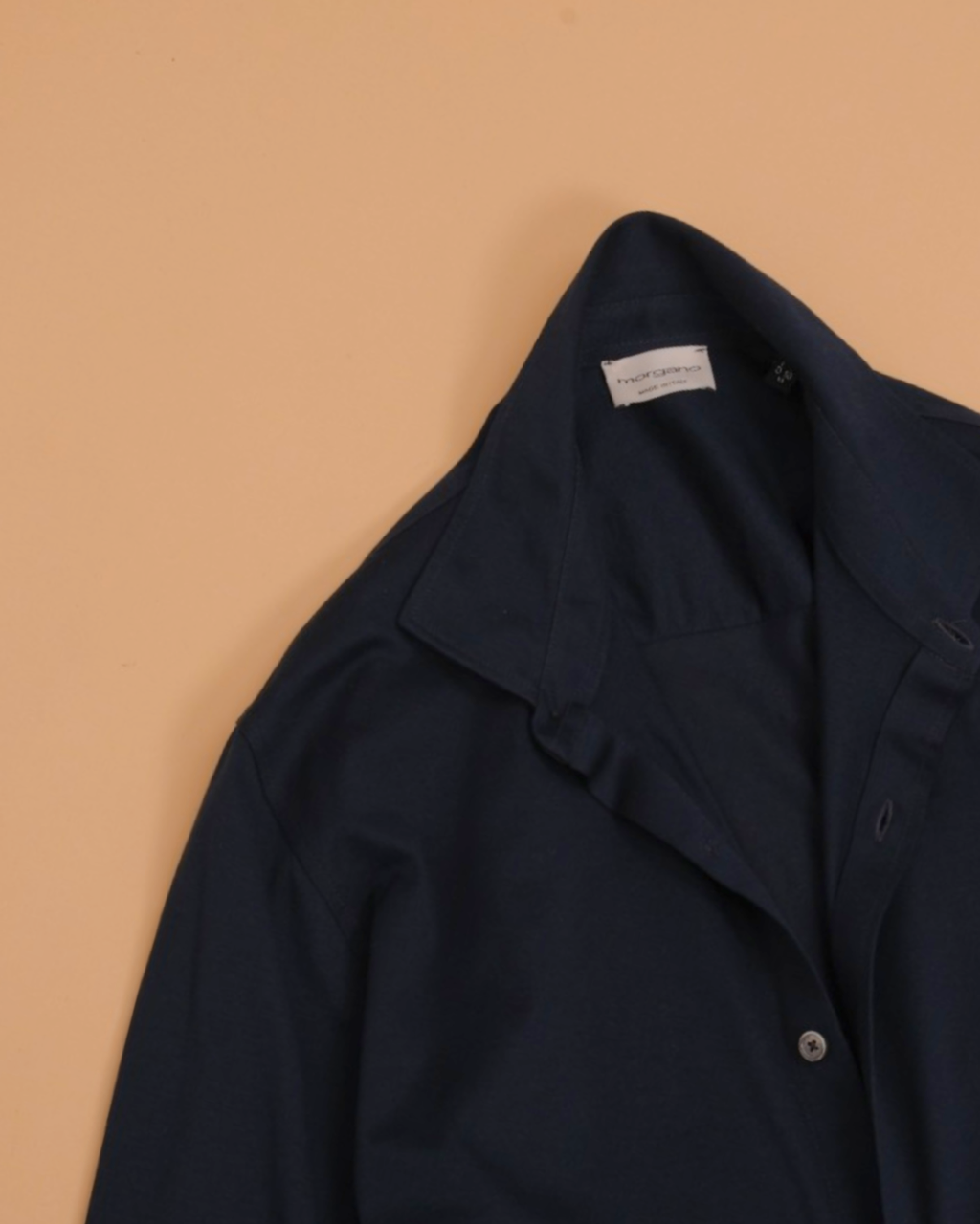 Navy Filo di Scozia Shirt