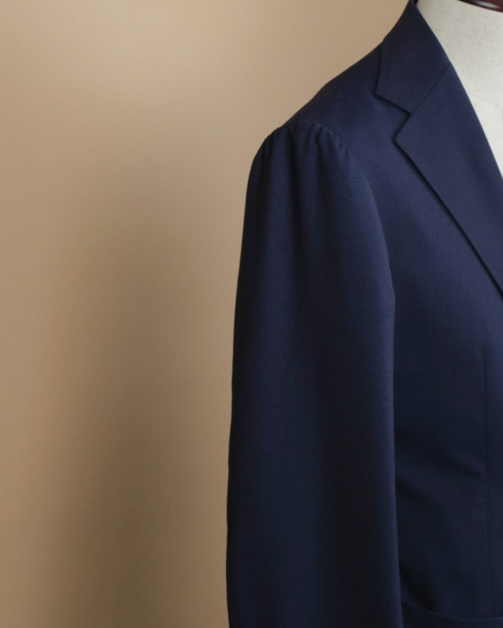 Navy Worsted Wool Suit