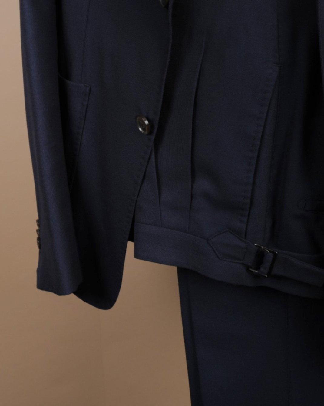 Navy Worsted Wool Suit