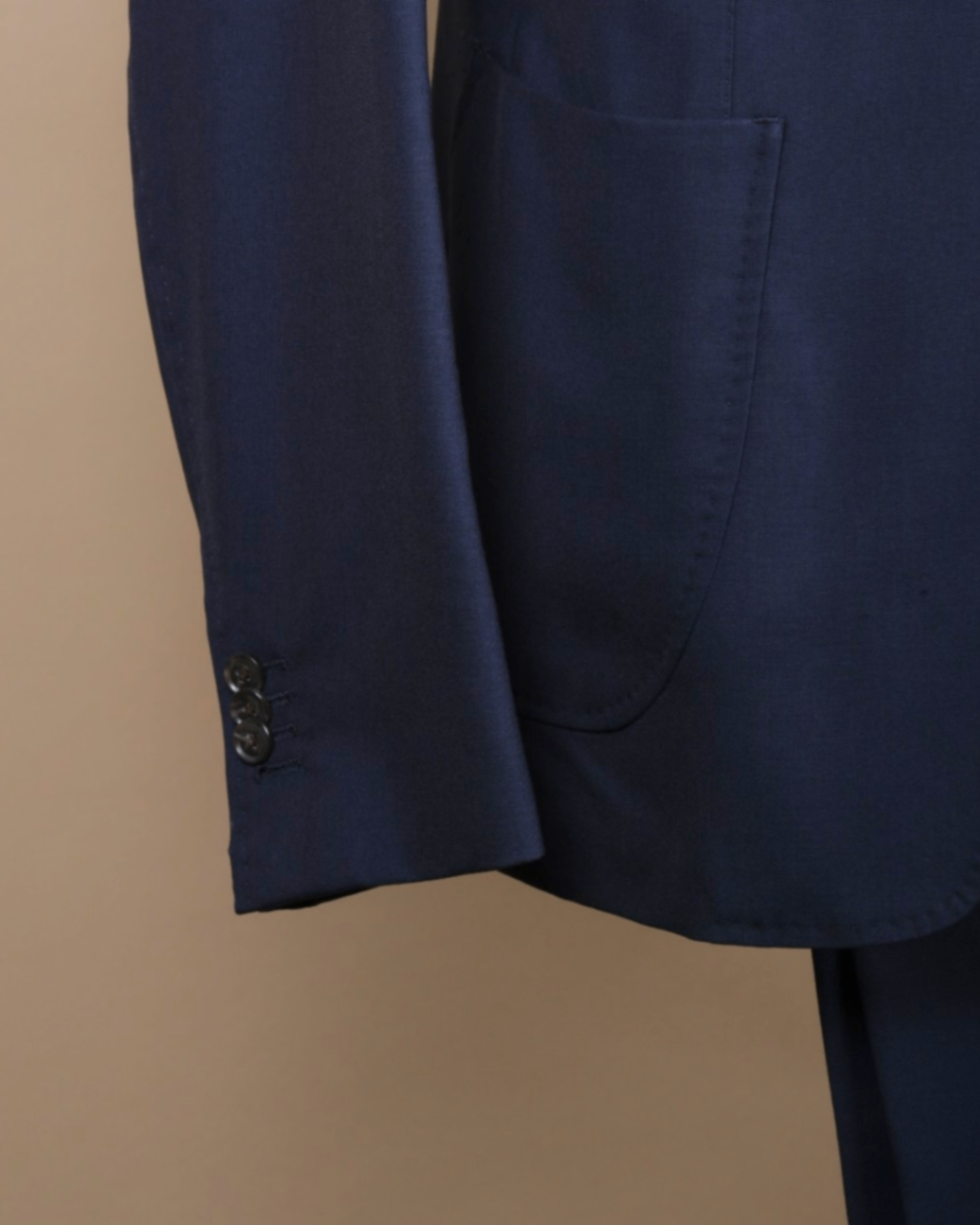 Navy Worsted Wool Suit
