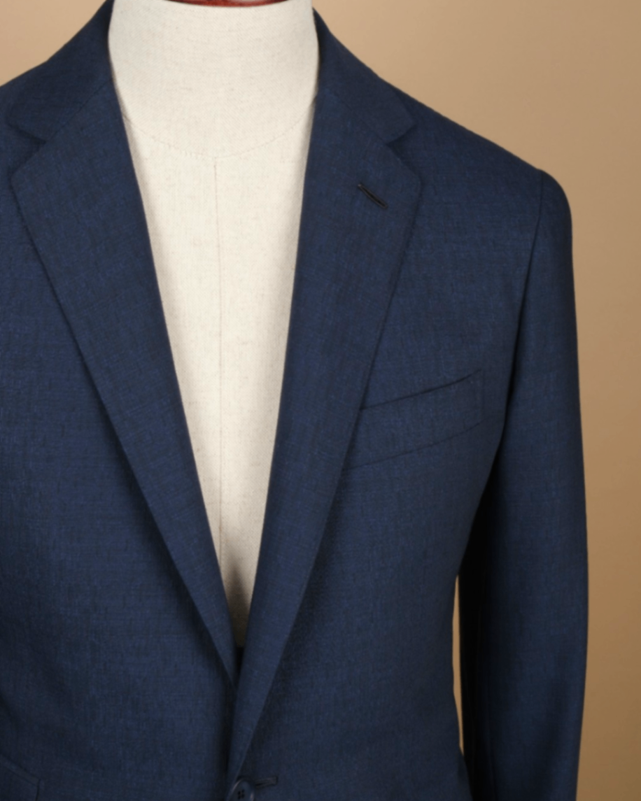 Navy Wool/Mohair Suit