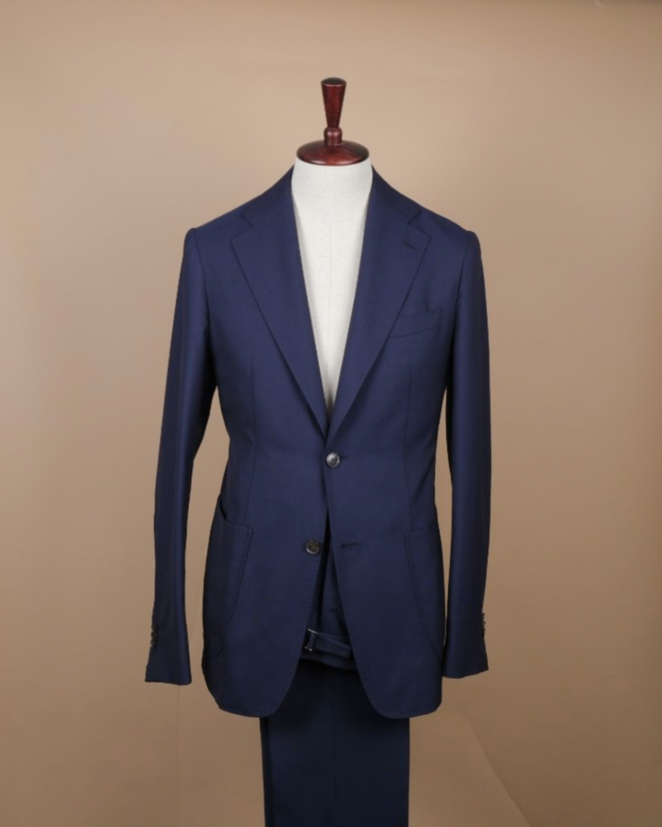 Navy Worsted Wool Suit