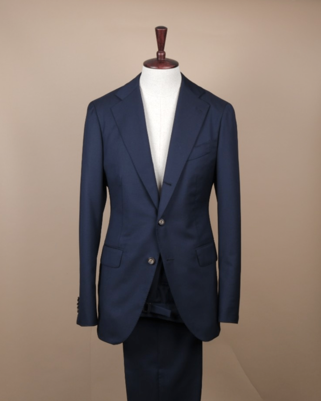 Navy Worsted Wool Suit