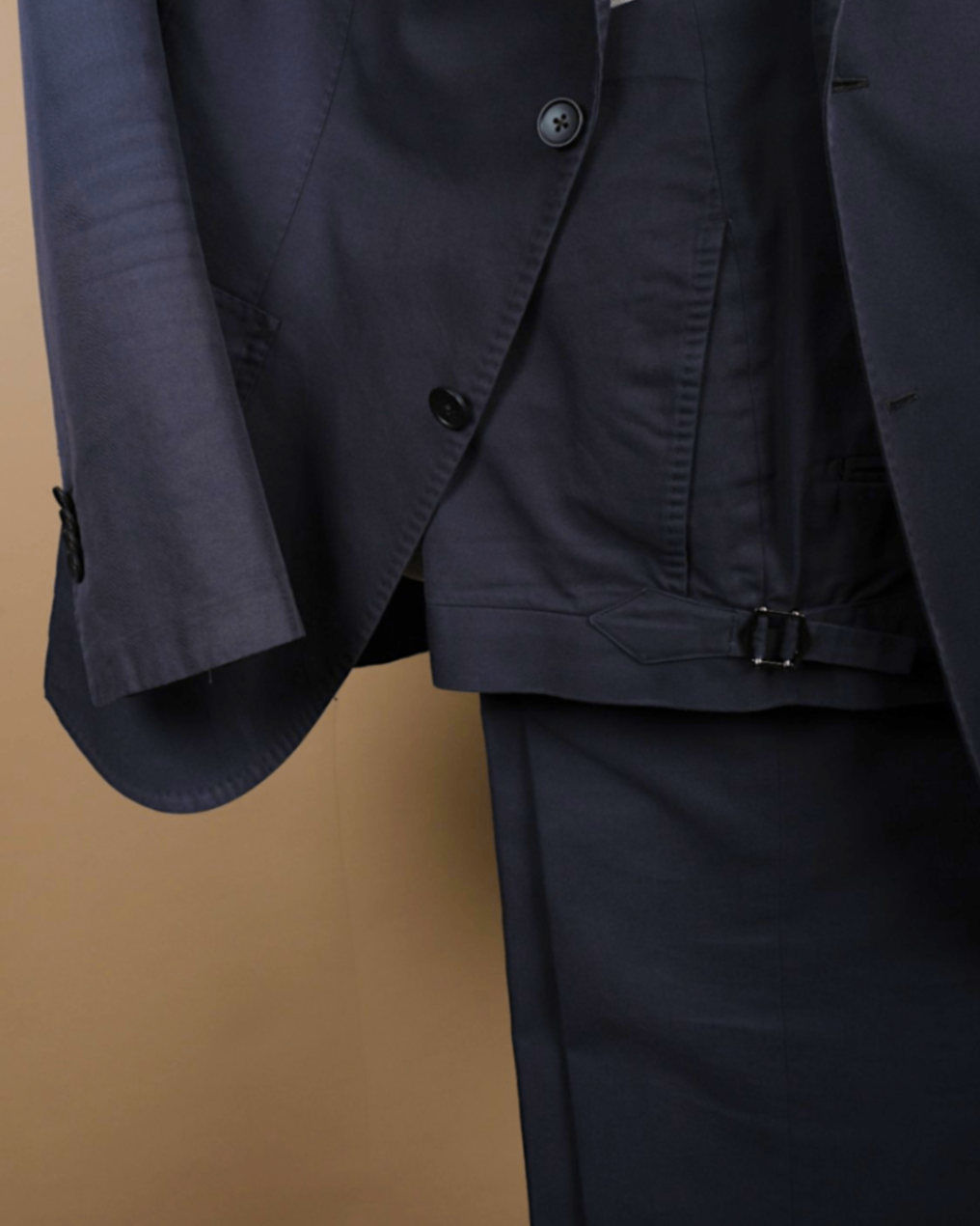 Navy E.Thomas Cotton Suit