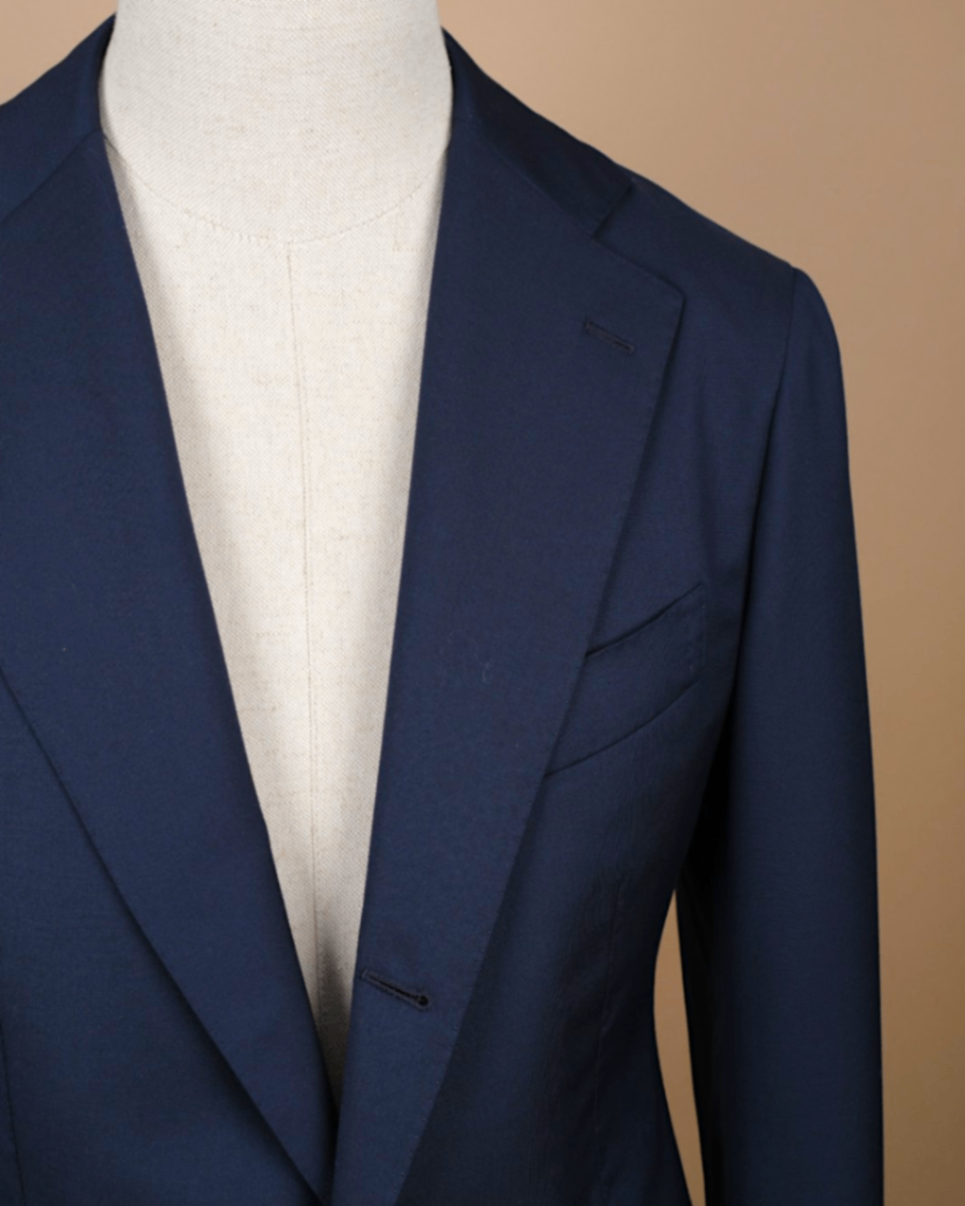 Navy Worsted Wool Suit