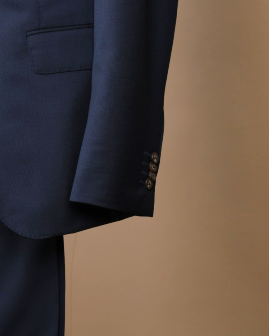 Navy Worsted Wool Suit