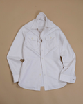 White/Beige Bengal Stripe "R" Shirt