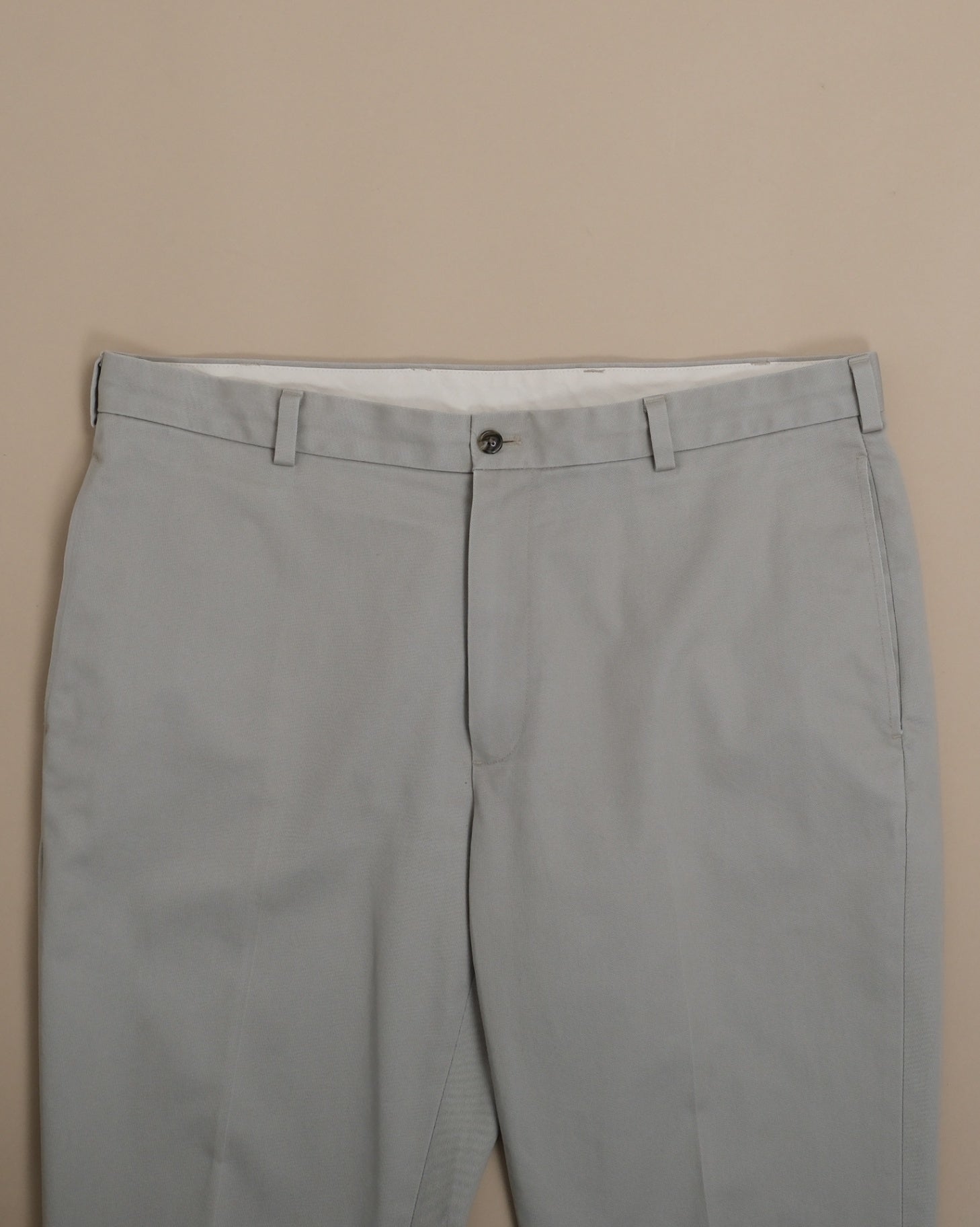 Beige Heavy Cotton Chinos