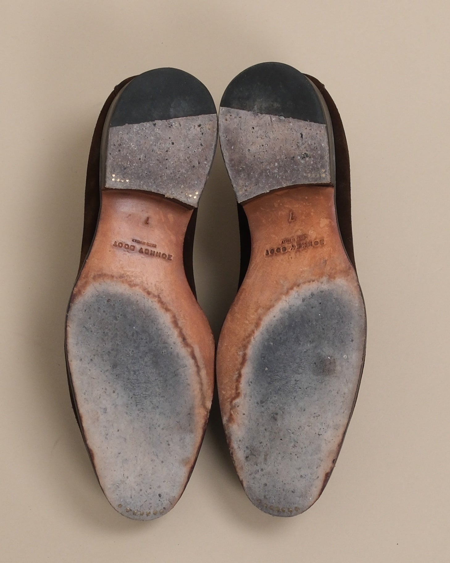 Dark Brown Handmade Suede Loafers