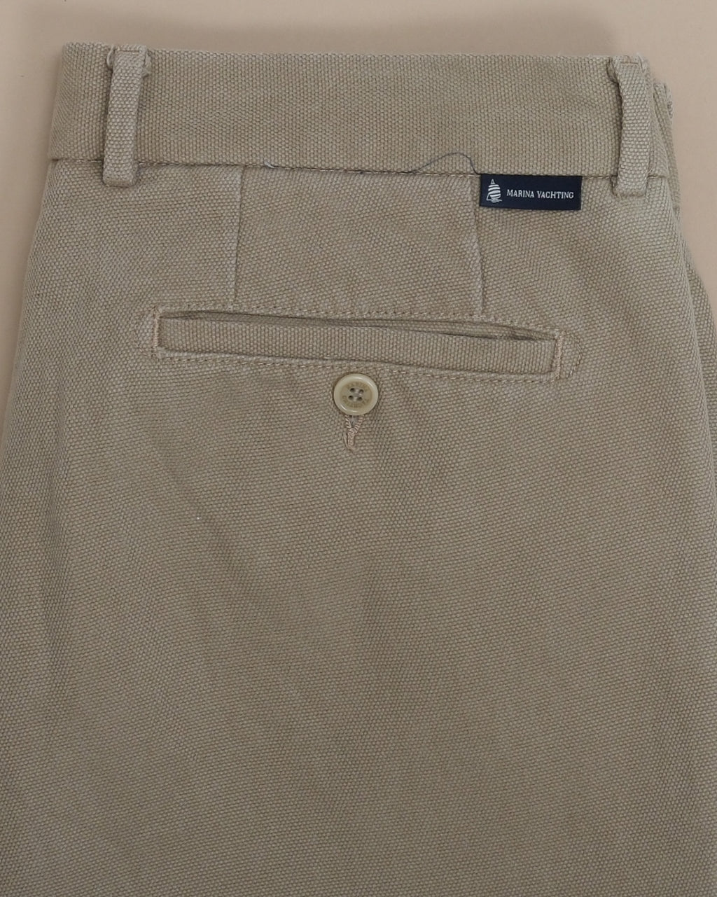 Khaki Cotton Canvas Trousers