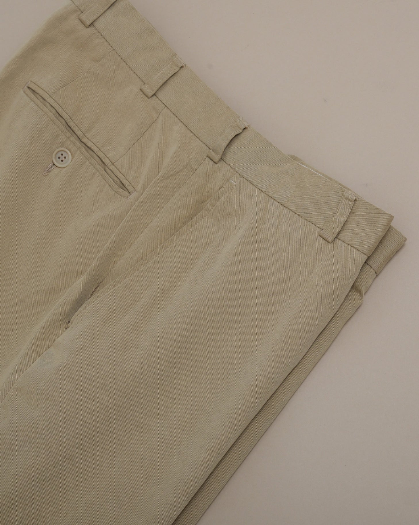 Warm Beige High-Rise Trousers