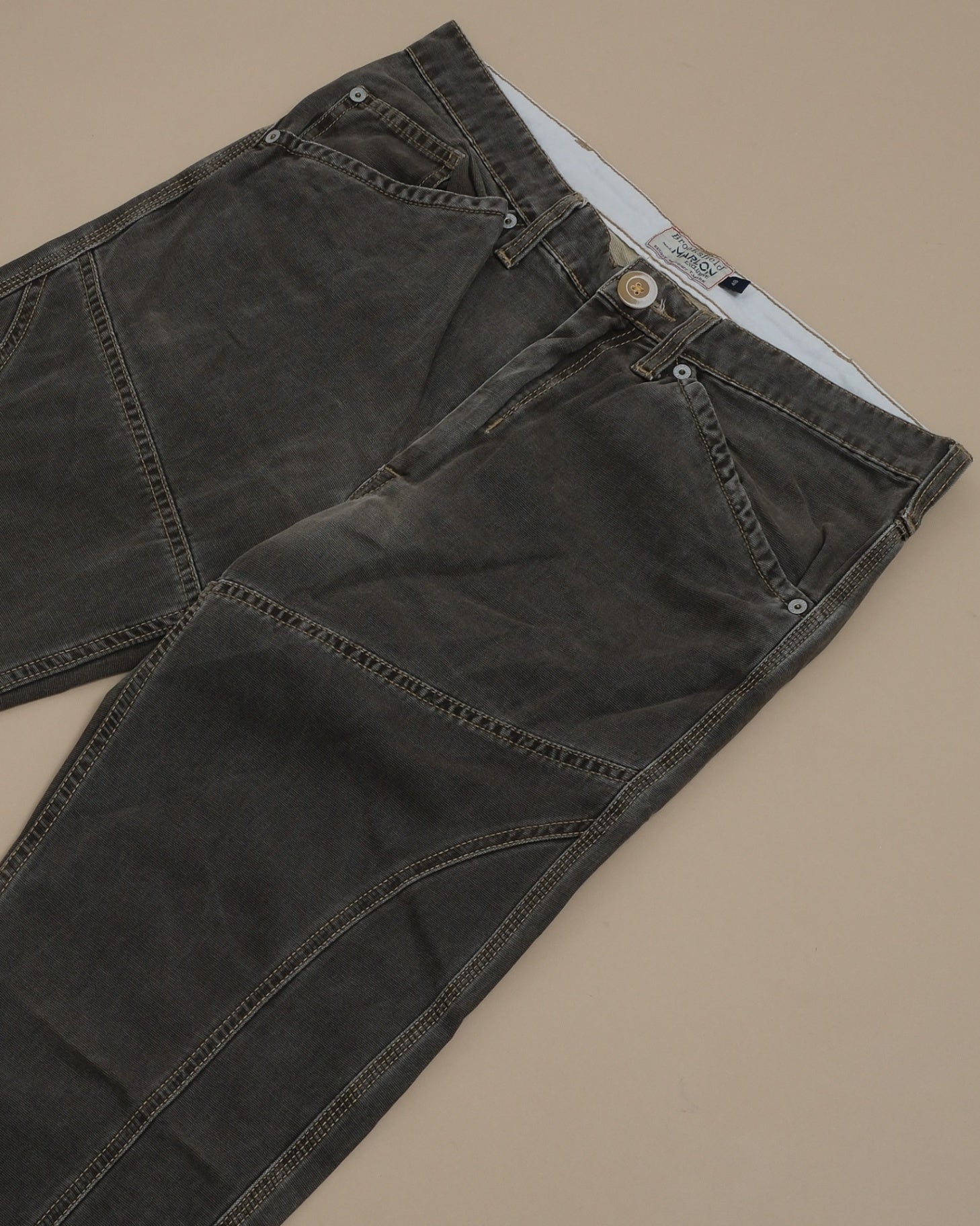 Mud Cotton Canvas "Double Knee" 5-Pocket Trousers