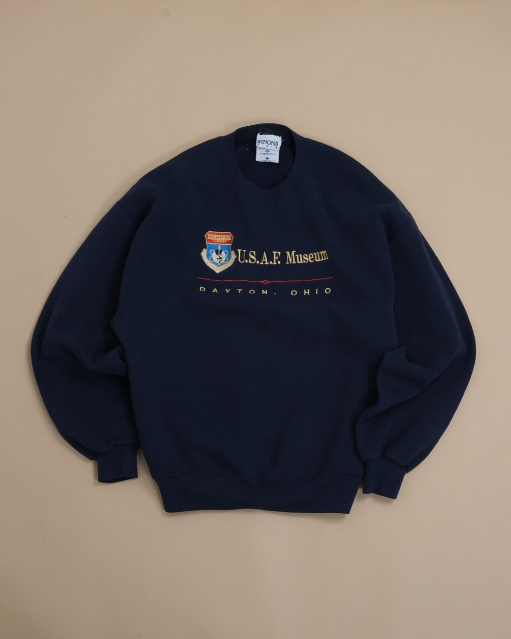 Navy Jersey Crewneck, Made in USA