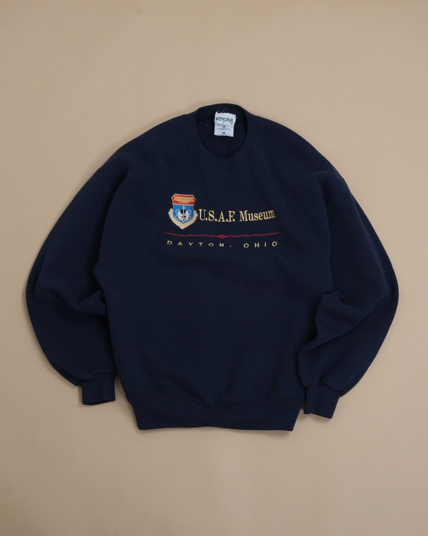 Navy Jersey Crewneck, Made in USA