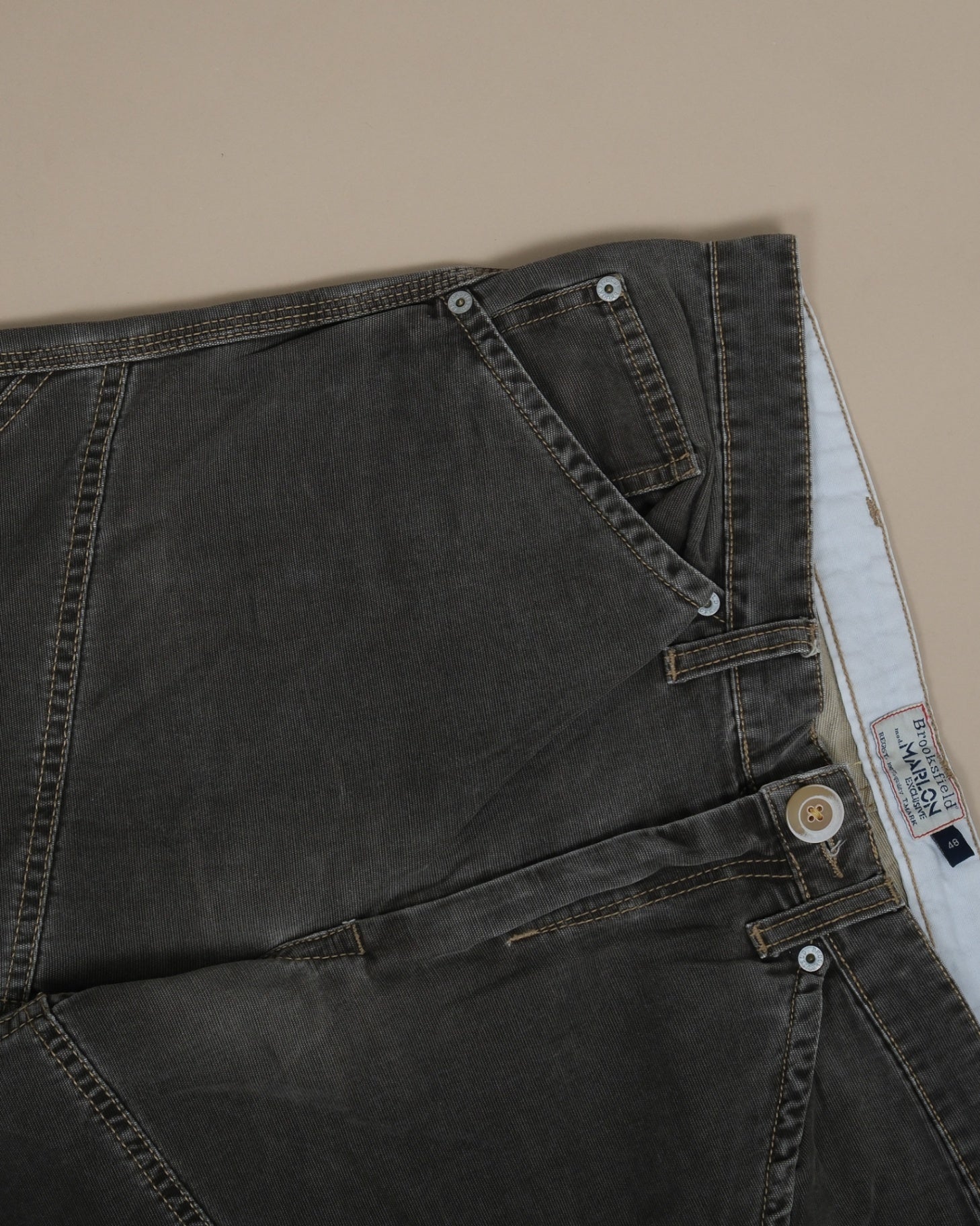 Mud Cotton Canvas "Double Knee" 5-Pocket Trousers