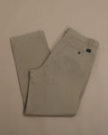 Khaki Cotton Twill High-Rise French Pocket Trousers
